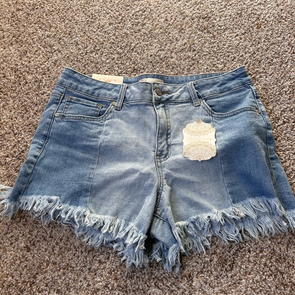 High-Rise Denim Shorts - Trendy & Comfortable - Picture 1 of 4